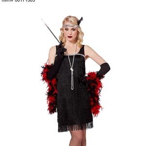 Adult Plus Spirit Halloween Flapper Costume